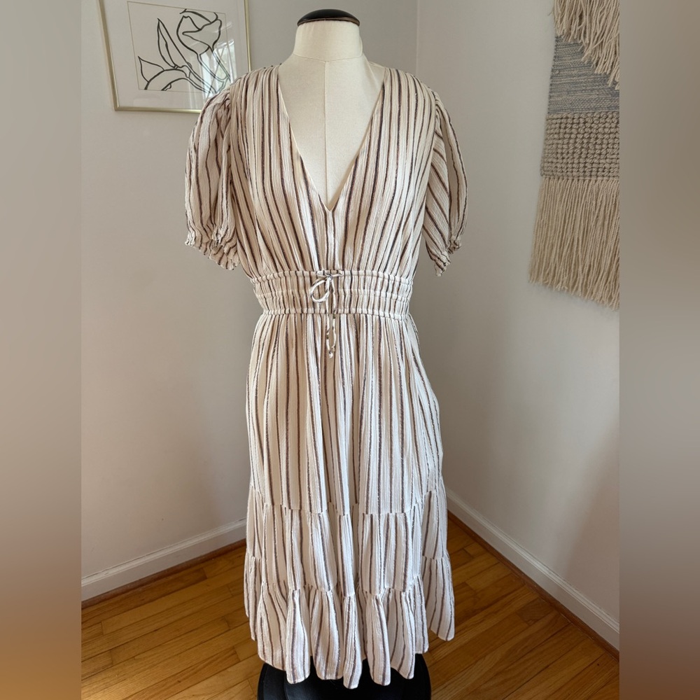 Ulla Johnson Zaria Elegant Striped Dress - Picture 3 of 8